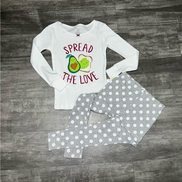 New Carters Spread the love 4pc pjs - Picture 10 of 14